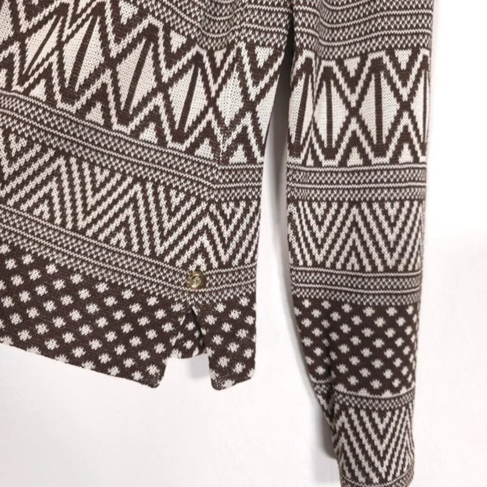 ST. JOHN COLLECTION Women’s Knit Top Pullover Geometric USA🇺🇸MADE Size 4‎